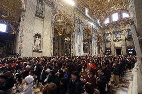 Pope Francis celebrates Holy Mass on the Solemnity of Mary Most Holy Mother of God
Thursday, 1 January, Altar of the Confessio,