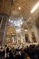 Pope Francis celebrates Holy Mass on the Solemnity of Mary Most Holy Mother of God
Thursday, 1 January, Altar of the Confessio,