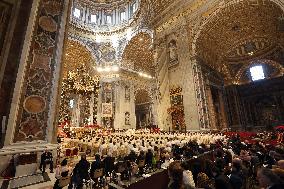 Pope Francis celebrates Holy Mass on the Solemnity of Mary Most Holy Mother of God
Thursday, 1 January, Altar of the Confessio,