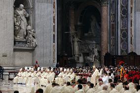 Pope Francis celebrates Holy Mass on the Solemnity of Mary Most Holy Mother of God
Thursday, 1 January, Altar of the Confessio,