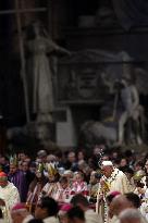 Pope Francis celebrates Holy Mass on the Solemnity of Mary Most Holy Mother of God
Thursday, 1 January, Altar of the Confessio,