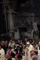 Pope Francis celebrates Holy Mass on the Solemnity of Mary Most Holy Mother of God
Thursday, 1 January, Altar of the Confessio,