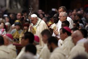 Pope Francis celebrates Holy Mass on the Solemnity of Mary Most Holy Mother of God
Thursday, 1 January, Altar of the Confessio,