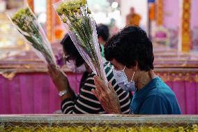 Thai People Lie In Coffins To Welcome The New Year.