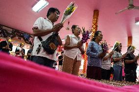 Thai People Lie In Coffins To Welcome The New Year.