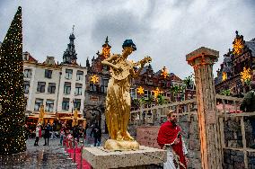 The Traditional New Year's Dive Was Held In Nijmegen.