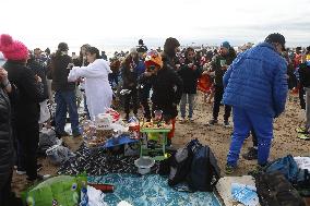 New Year's Day Polar Plunge Tradition Lives On In Coney Island