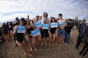 New Year's Day Polar Plunge Tradition Lives On In Coney Island