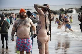 New Year's Day Polar Plunge Tradition Lives On In Coney Island