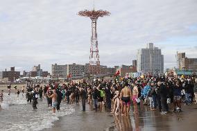 New Year's Day Polar Plunge Tradition Lives On In Coney Island