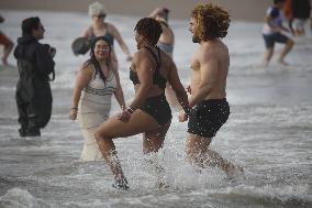 New Year's Day Polar Plunge Tradition Lives On In Coney Island