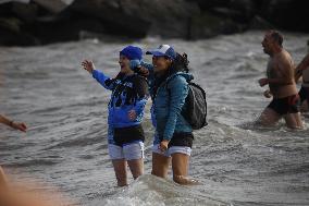 New Year's Day Polar Plunge Tradition Lives On In Coney Island