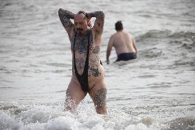 New Year's Day Polar Plunge Tradition Lives On In Coney Island