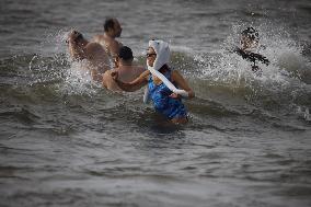 New Year's Day Polar Plunge Tradition Lives On In Coney Island