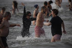 New Year's Day Polar Plunge Tradition Lives On In Coney Island