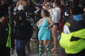 New Year's Day Polar Plunge Tradition Lives On In Coney Island