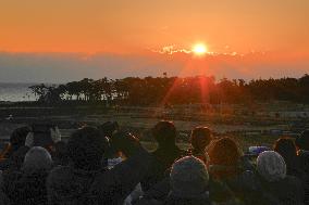 Sunrise in northeastern Japan