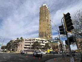 Tesla Cybertruck Explosion Outside A Trump Hotel - Las Vegas