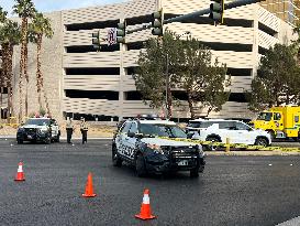 Tesla Cybertruck Explosion Outside A Trump Hotel - Las Vegas