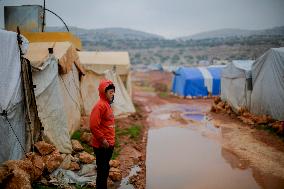 Difficult Living Conditions in Idlib IDP Camps - Syria