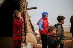 Difficult Living Conditions in Idlib IDP Camps - Syria