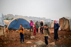 Difficult Living Conditions in Idlib IDP Camps - Syria