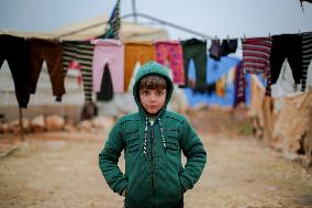 Difficult Living Conditions in Idlib IDP Camps - Syria