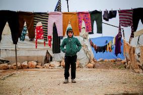 Difficult Living Conditions in Idlib IDP Camps - Syria