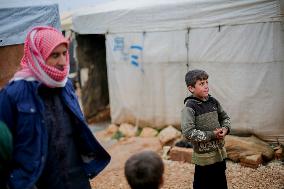 Difficult Living Conditions in Idlib IDP Camps - Syria