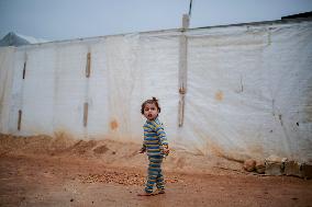 Difficult Living Conditions in Idlib IDP Camps - Syria