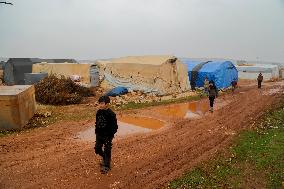 Difficult Living Conditions in Idlib IDP Camps - Syria