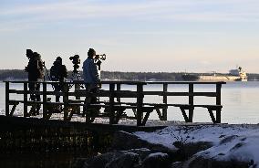 Seized oil tanker Eagle S in Porvoo, Finland