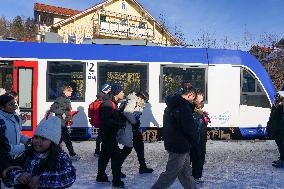 Fuessen Station. Transfer Station To The Castles Of Neuschwanstein And Hohenschwangau.