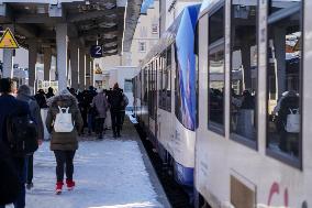 Fuessen Station. Transfer Station To The Castles Of Neuschwanstein And Hohenschwangau.