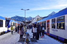 Fuessen Station. Transfer Station To The Castles Of Neuschwanstein And Hohenschwangau.