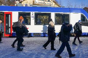 Fuessen Station. Transfer Station To The Castles Of Neuschwanstein And Hohenschwangau.