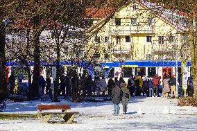 Fuessen Station. Transfer Station To The Castles Of Neuschwanstein And Hohenschwangau.