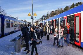 Fuessen Station. Transfer Station To The Castles Of Neuschwanstein And Hohenschwangau.