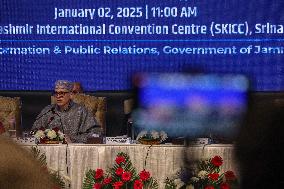 Omar Abdullah's First Press Conference As J&K Chief Minister In Srinagar