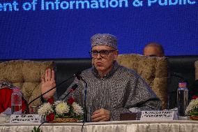 Omar Abdullah's First Press Conference As J&K Chief Minister In Srinagar