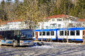 Fuessen Station. Transfer Station To The Castles Of Neuschwanstein And Hohenschwangau.