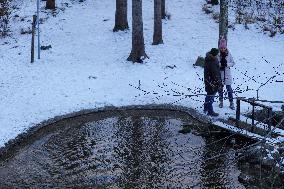 Wintertime At The River Lech Near Fuessen