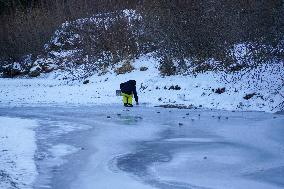 Wintertime At The River Lech Near Fuessen