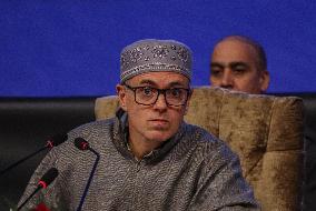 Omar Abdullah's First Press Conference As J&K Chief Minister In Srinagar