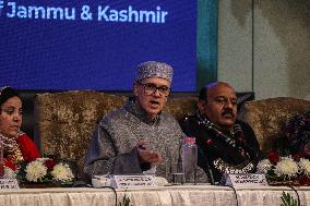 Omar Abdullah's First Press Conference As J&K Chief Minister In Srinagar