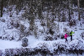 Wintertime At The River Lech Near Fuessen