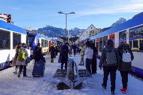 Fuessen Station. Transfer Station To The Castles Of Neuschwanstein And Hohenschwangau.