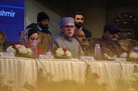 Omar Abdullah's First Press Conference As J&K Chief Minister In Srinagar