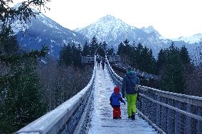 Wintertime At The River Lech Near Fuessen