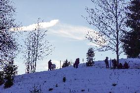 Wintertime At The River Lech Near Fuessen